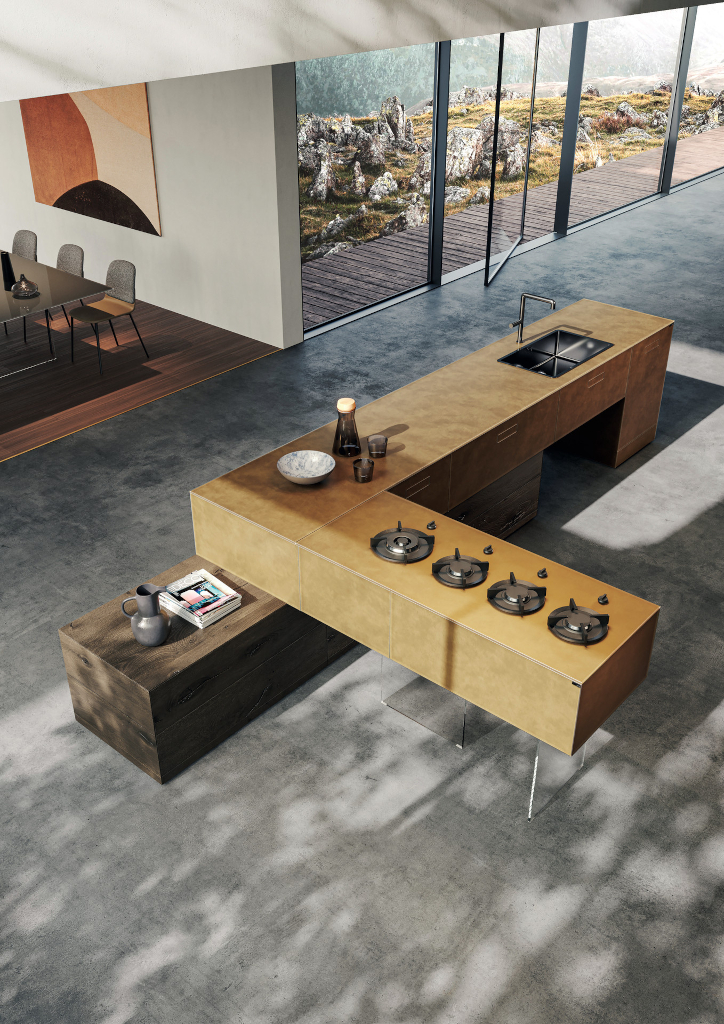 Cocina Lago materiales