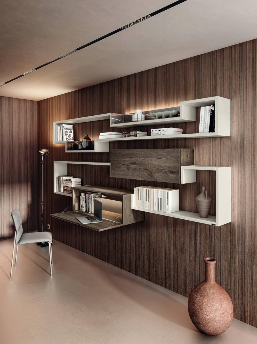Aprovechar paredes muebles modulares