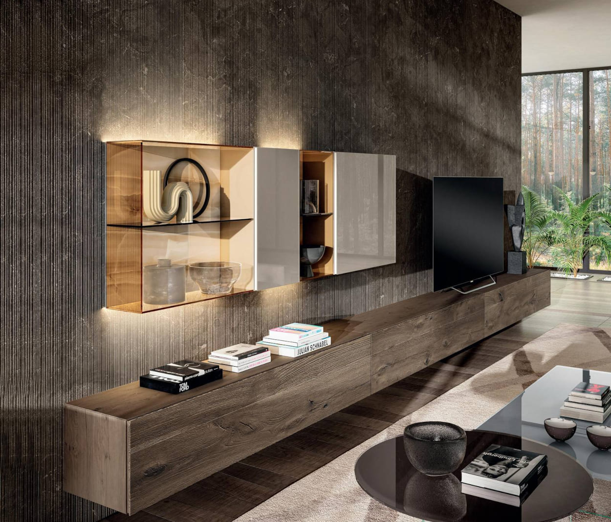 Iluminación con muebles de diseño